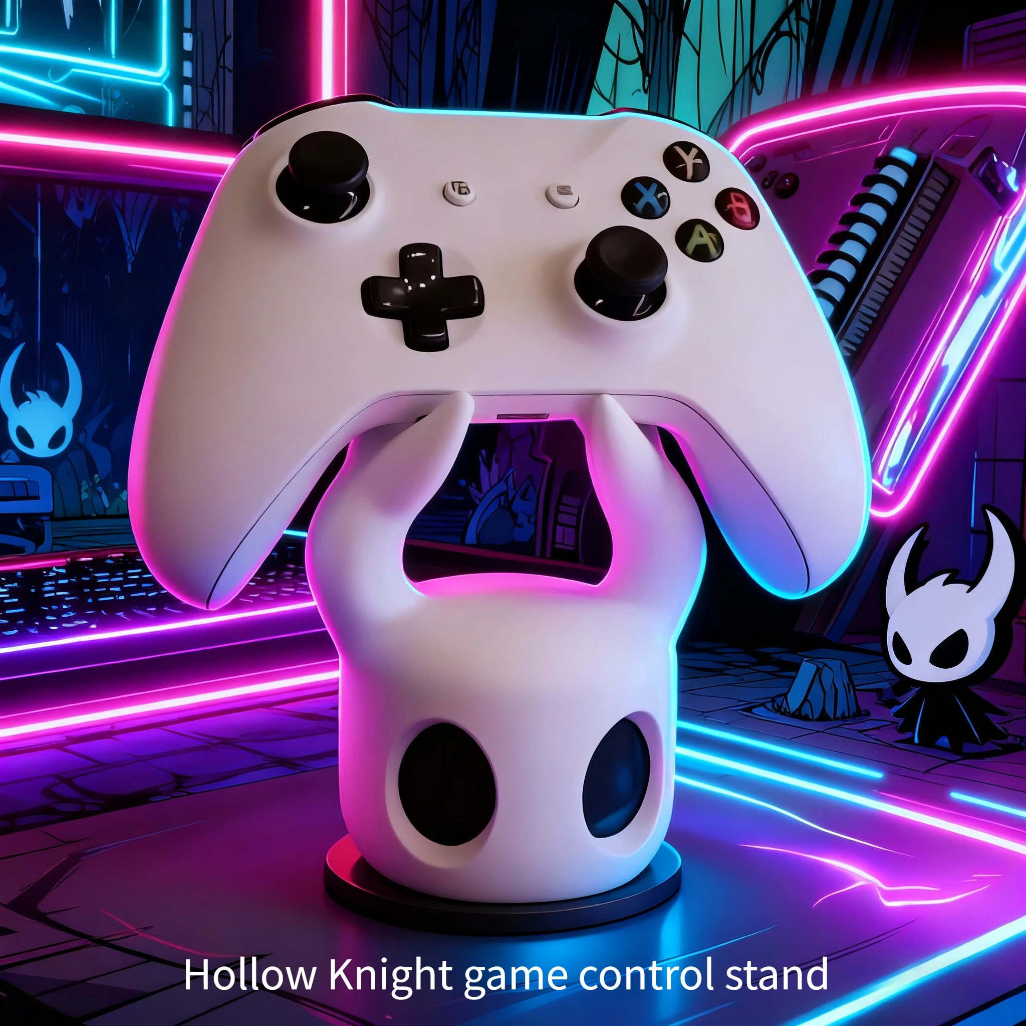 Gaming Accessories Japan - 新しいユニバーサルゲームコントローラースタンド PS4/PS5/Switch対応 ホロウナイトテーマ クールなデスクトップディスプレイ ゲームアクセサリー