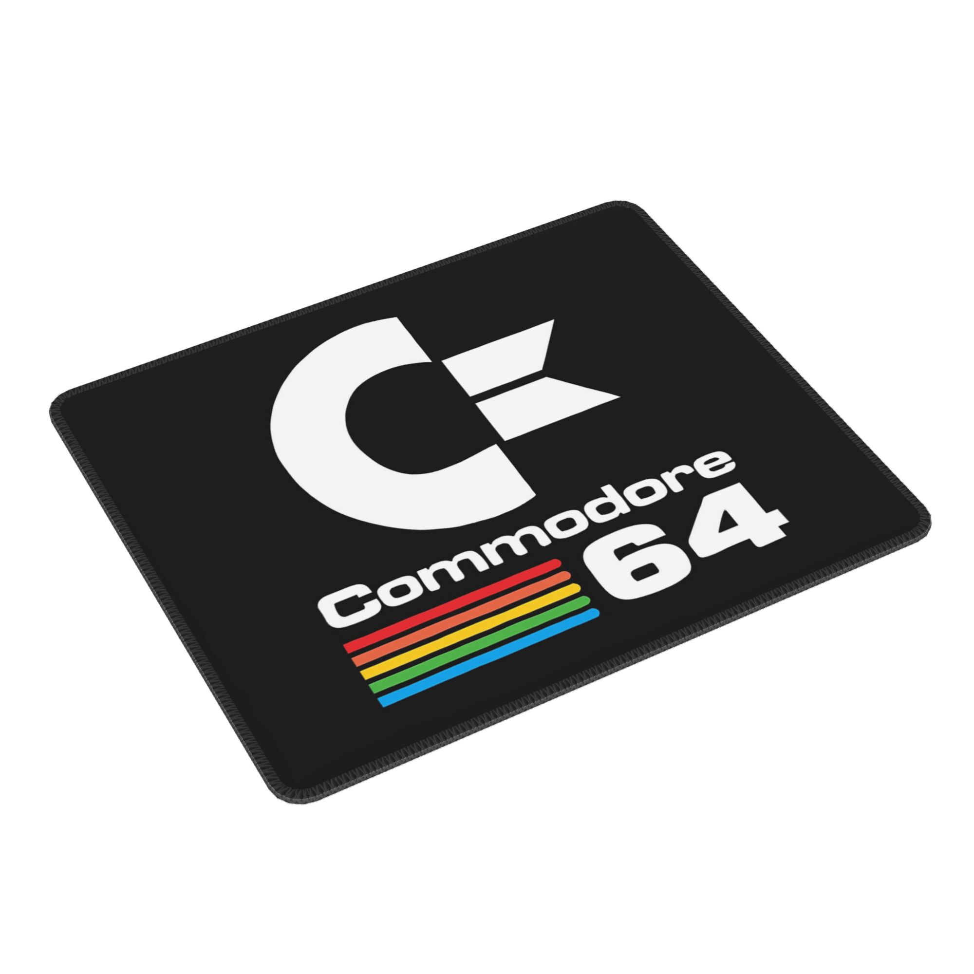 Gaming Accessories Logo - コモドール C64 ロゴマウスパッドコンピュータキーボードマウスマットゲーム PC ラップトップデスクマットオフィスアクセサリーテーブルマット
