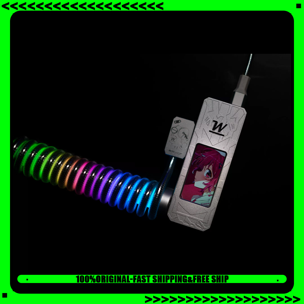 Gaming Accessories Rgb - Winshop 磁気キーボード コイル状ネオンケーブル 8K RGB 3
