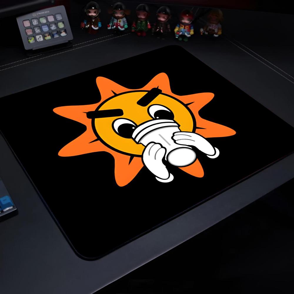 Gaming Accessories Logo - G-GLO G-GANG ラッパーロゴマウスパッドゲーミングラップトップキーボードマットデスクマット Pc アクセサリーデスクプロテクターマウスパッドゲーマーマットアニメ M