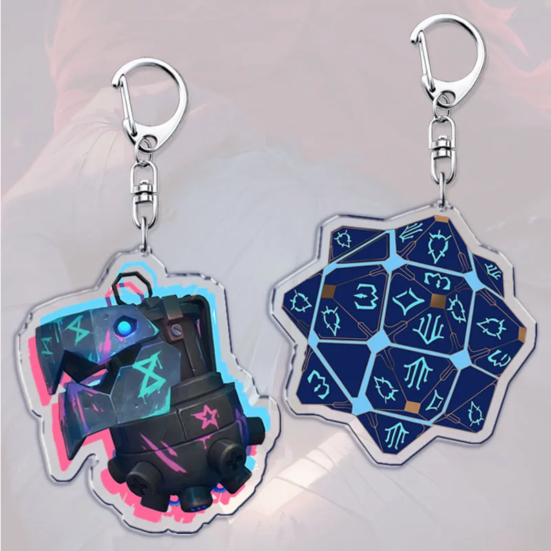 Jinx Gaming Accessories - ホット秘術アニメーションテレビ番組キーホルダーアクセサリーバッグゲーム恋人ジンクスジェイスキーリングジュエリー友人ゲームゲーマーファンギフト