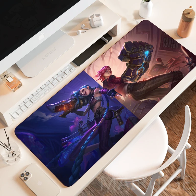 Jinx Gaming Accessories - アニメガールマウスパッドマウスパッドキーボードマウスパッド難解 JINX VI ゲームアクセサリーゲーマーカーペット敷物 40*80 センチメートル
