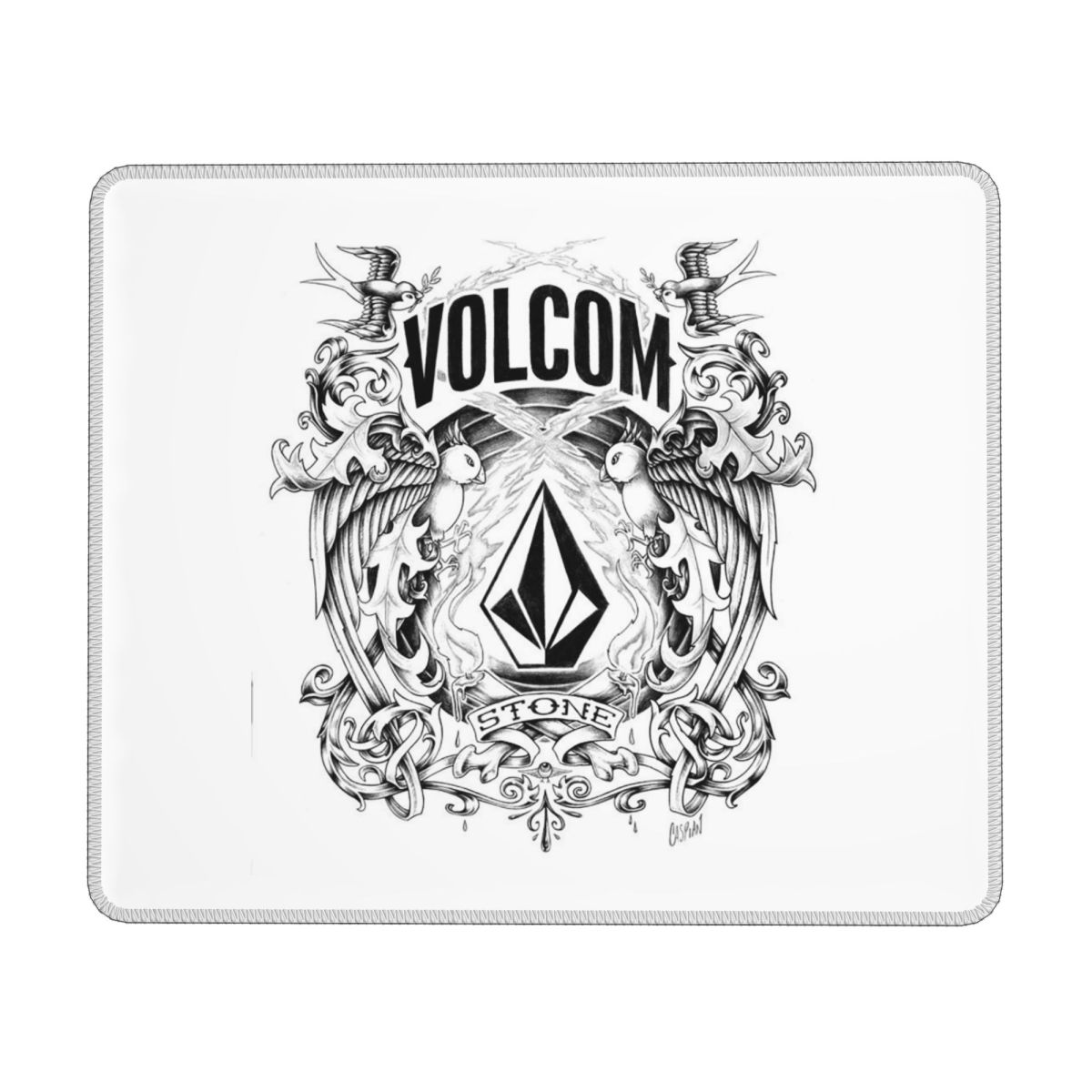 Gaming Accessories Logo - V-Volcom ロゴ マルチサイズ マウスパッド コンピュータ キーボード