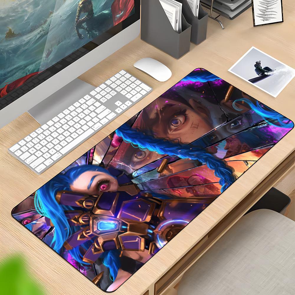 Jinx Gaming Accessories - リーグ・オブ・レジェンド ジンクス マウスパッド ラバー滑り止めキーボードパッド 40x90cm マウスパッド