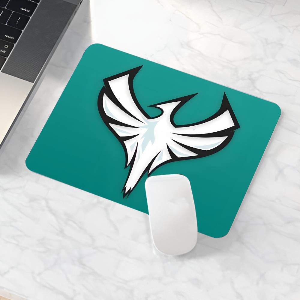 Gaming Accessories Logo - R-Rainbow S-Six ロゴマウスパッドゲームマウスパッドラップトップ小型手首プロテクター用品高級ノートブックアクセサリー