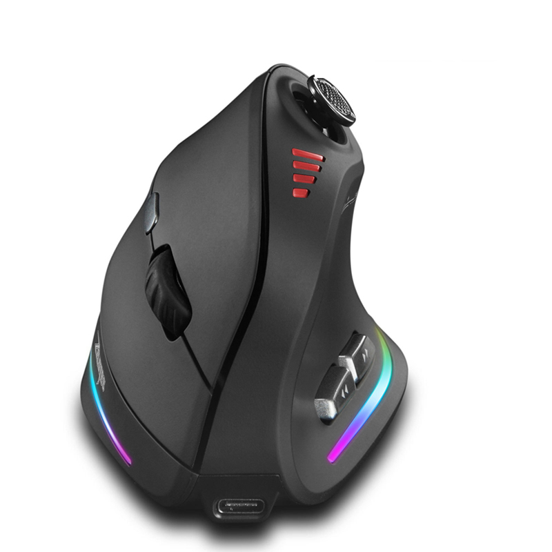 Gaming Accessories Rgb - Jomaa RGB バックライト付きワイヤレス垂直マウスコントロールゲーマー用 24000DPI 調整可能なプログラマブルボタンゲーミングマウス有線