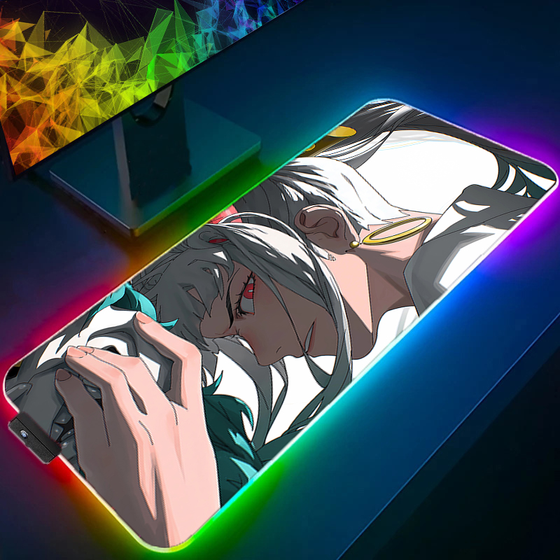 RGB LEDマウスパッド オフィスデスクマット ワンピース - Gaming Accessories Rgb のレビューと価格