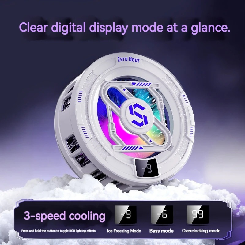 k52 AIモバイルクーラー 磁気バッククリップ式冷却ラジエ - Gaming Accessories Rgb のレビューと価格