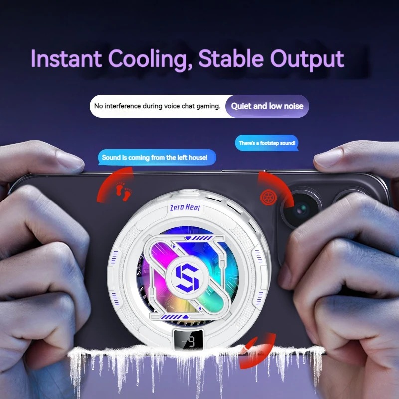 k52 AIモバイルクーラー 磁気バッククリップ式冷却ラジエ - Gaming Accessories Rgb のレビューと価格