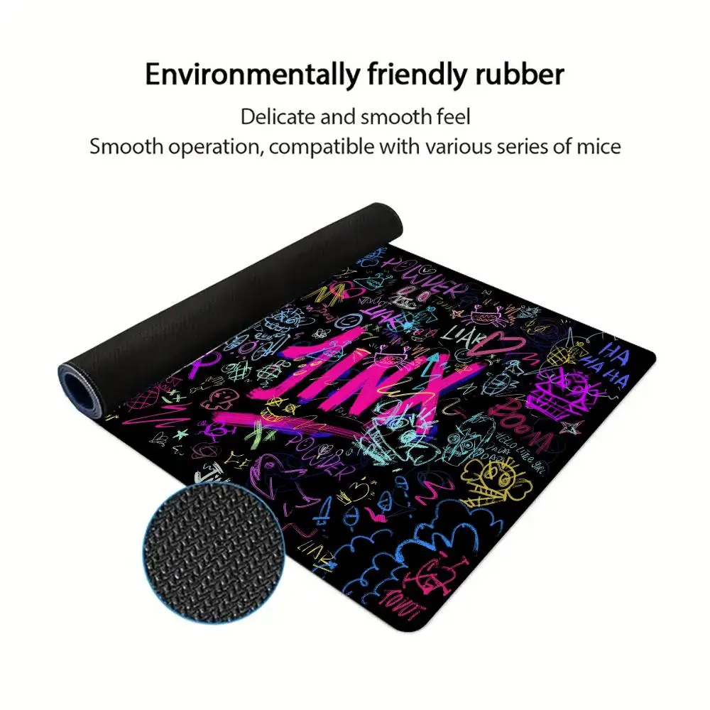 グラフィティスタイルジンクスマウスパッド大型ゲーミング滑り止 - Jinx Gaming Accessories のレビューと価格