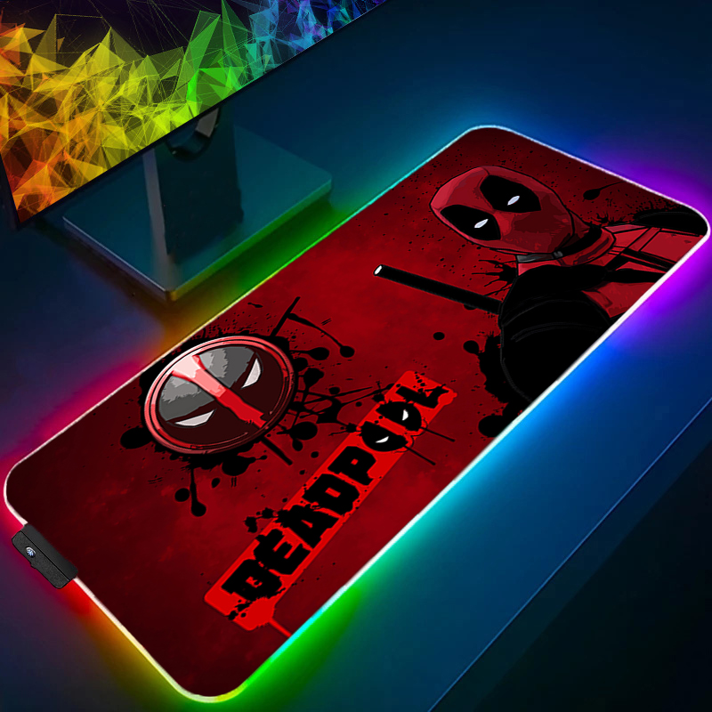 LED マウスパッドゲーミングバックライトロックエッジアニメ - Gaming Accessories For Gaming Room のレビューと価格