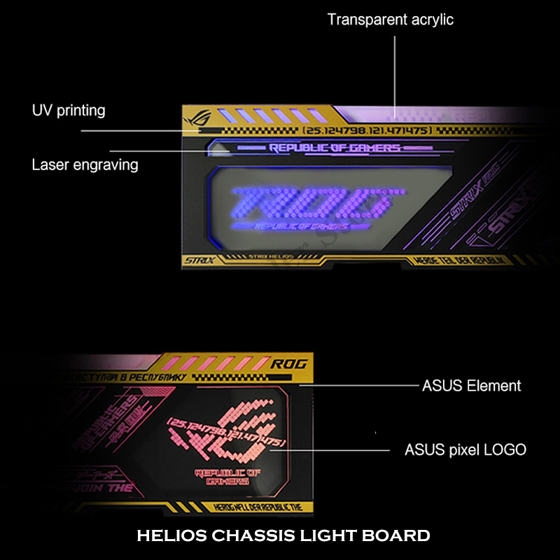 4 in 1バックライト付きパネル,RGBミラー用ケース,ロ - Gaming Accessories Rgb のレビューと価格