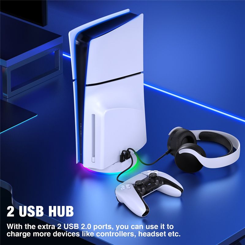 AED7-PS5スリム/PS5プロコンソール用RGBライト付 - Gaming Accessories Rgb のレビューと価格