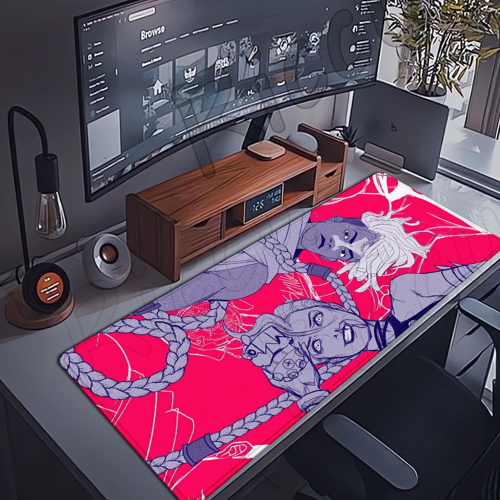 アニメLOLアーケーンマウスパッド、拡張マウスパッド、キーボ - Jinx Gaming Accessories のレビューと価格