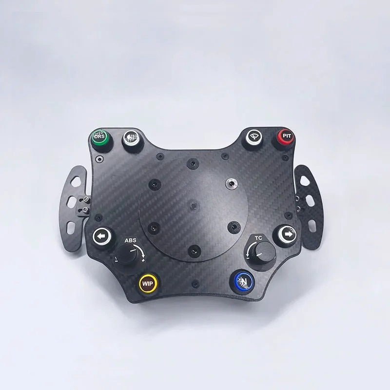 シムレーシングステアリングホイール用カーボンファイバーセンタ - Gaming Accessories Logo のレビューと価格